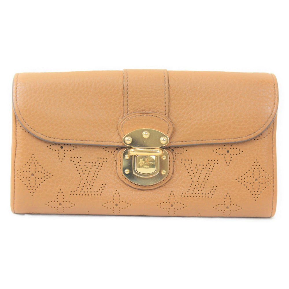LOUIS VUITTON Portefeuille Iris Long Wallet LV Mahina Caramel Tan Brown
